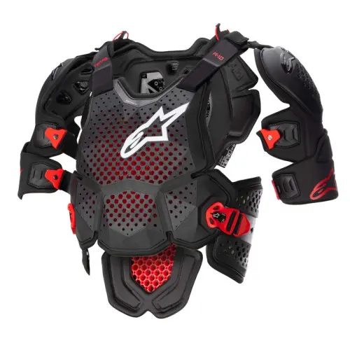 Alpinestars Skyddsväst A-10 V2 Full Chest Svart/Antrasit XL/2XL Alpinestars Skyddsväst A-10 V2 Full Chest Svart/Antrasit XL/2XL