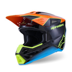 Alpinestars Hjälm S-M3 Fray Svart/Orange/Fluo Gul M