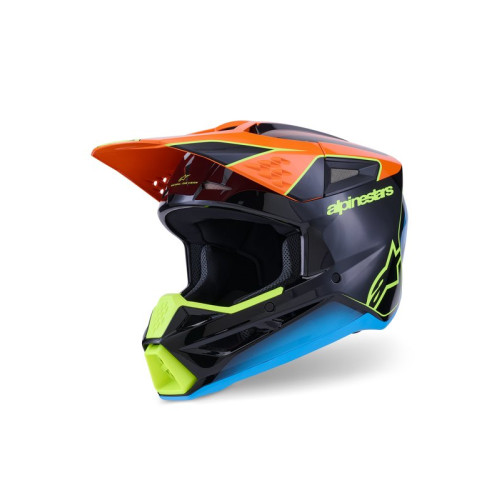 Alpinestars Hjälm S-M3 Fray Svart/Orange/Fluo Gul L