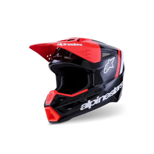 Alpinestars Hjälm S-M3 Radium Svart/Fluo Röd/Vit 2XL