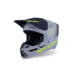 Alpinestars Hjälm S-M3 Radium Grå/Svart/Fluo Gul 2XL