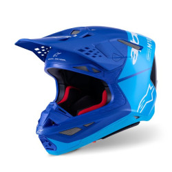 Alpinestars Hjälm S-M10 Flood Met Blå/Blå/Carbon M