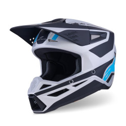 Alpinestars Hjälm S-M3 Heat Silver/Blå/Svart M