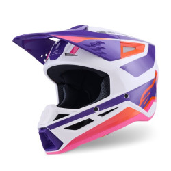 Alpinestars Hjälm S-M3 Heat Vit/Lila/Rosa M