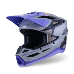 Alpinestars Hjälm S-M3 Jettson Grå/Lila/Svart M