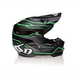 6D ATR-2 Phase Hjälm, Black/Green, L 6D ATR-2 Phase Hjälm, Black/Green, L