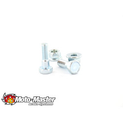 Moto-Master, Skiv Bult M6*20 Sexkant + Mutter 1st, BAK FRAM, Honda 02-25 CRF450R, 18-25 CRF450RX, 05-25 CRF450X, 95-07 CR250R, 04-25 CRF250R, 20-25 CRF250RX, 04-17 CRF250X, 95-07 CR125R, 95-01 CR500R, TM 01-04 EN 250/MX 250, 02-04 EN 250F/MX 250F/EN 530F/