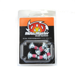 Moto-Master, Skiv Bult M6*14 Flat kupol 6st, BAK FRAM, Kawasaki 19-25 KX450, 06-18 KX450F, 24-25 KX450X, 03-08 KX250, 03-08 KX125, 01-25 KX85, 00-03 KX65, Suzuki 10-19 RMX450Z, 05-25 RM-Z450, 04-25 RM-Z250