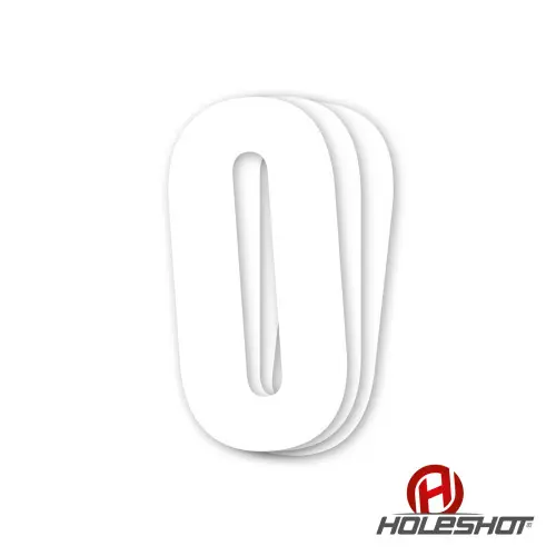 Holeshot, Siffror 10st, 11 X 5 cm, 0, VIT Holeshot, Siffror 10st, 11 X 5 cm, 0, VIT
