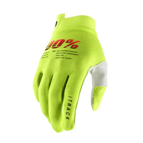 100%, ITRACK Handskar, BARN, XL, NEON GUL 100%, ITRACK Handskar, BARN, XL, NEON GUL