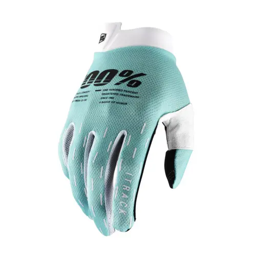 100%, iTRACK Glove - Aqua, VUXEN, M, MINT BLÅ 100%, iTRACK Glove - Aqua, VUXEN, M, MINT BLÅ