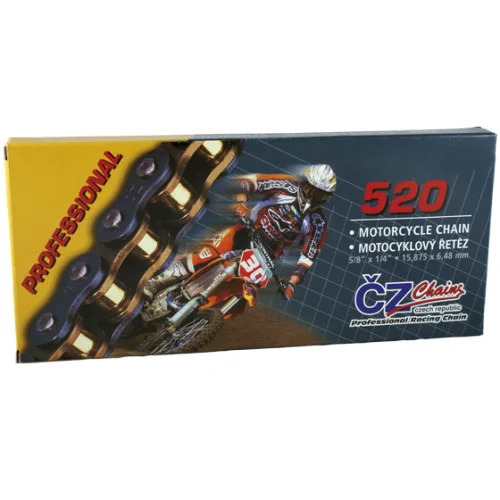 CZ Chains, Kedja EC, 118 Länkar, Professional, 520 CZ Chains, Kedja EC, 118 Länkar, Professional, 520