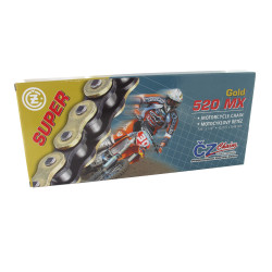 CZ Chains, Kedja MX, 118 Länkar, Super, Guld, 520