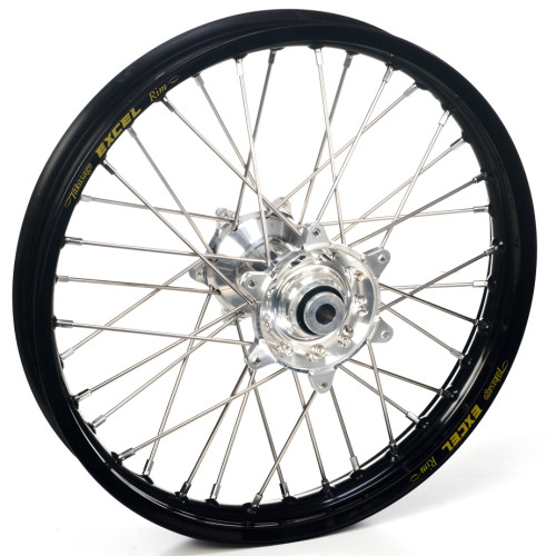 Haan Wheels, Komplett Hjul, 1,40, 19", FRAM, SVART SILVER, Honda 07-23 CRF150R Haan Wheels, Komplett Hjul, 1,40, 19", FRAM, SVART SILVER, Honda 07-23 CRF150R