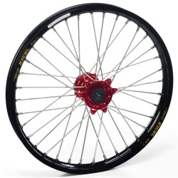 Haan Wheels, Komplett Hjul, 1,40, 19", FRAM, SVART RÖD, Honda 07-24 CRF150R