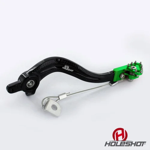 Holeshot, Bromspedal Flex Tip, SVART GRÖN, Kawasaki 19-20 KX450, 06-18 KX450F Holeshot, Bromspedal Flex Tip, SVART GRÖN, Kawasaki 19-20 KX450, 06-18 KX450F