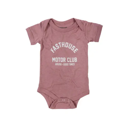 Fasthouse, Infant Brigade Onesie, Heather Mauve - 03-06 Months, BARN Fasthouse, Infant Brigade Onesie, Heather Mauve - 03-06 Months, BARN