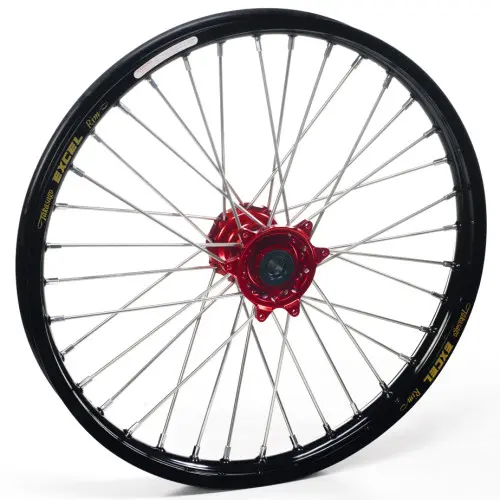 Haan Wheels, Komplett Hjul, 1,60, 21", FRAM, SVART RÖD, Honda 02-23 CRF450R, 95-07 CR250R, 04-23 CRF250R, 19 CRF250X, 95-07 CR125R Haan Wheels, Komplett Hjul, 1,60, 21", FRAM, SVART RÖD, Honda 02-23 CRF450R, 95-07 CR250R, 04-23 CRF250R, 19 CRF250X, 95-07 CR125R