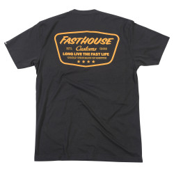 Fasthouse, Crest Tee, Black - XL, VUXEN, XL