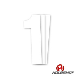 Holeshot, Siffror 10st, 11 X 5 cm, 1, VIT