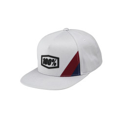 100%, CORNERSTONE Snapback Hat, VUXEN, GRÅ 100%, CORNERSTONE Snapback Hat, VUXEN, GRÅ