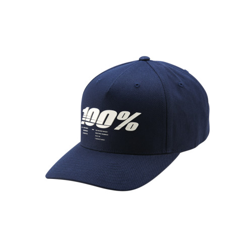 100%, STAUNCH Snapback Cap Navy, VUXEN, BLÅ