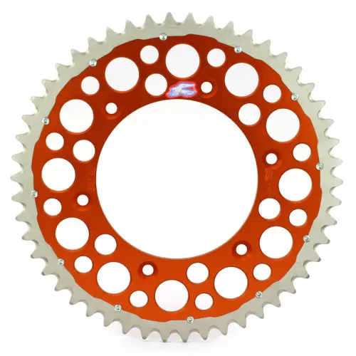 Renthal, Bakdrev, 520, 48, ORANGE, KTM 03-25 450 EXC-F/450 SX-F, 03-17 250 EXC, 18-22 250 EXC TPI/300 EXC TPI, 23-25 250 EXC/150 EXC/300 EXC/300 SX, 03-24 250 EXC-F, 25 250 EXC-F /150 SX, 89-25 250 SX, 03-25 250 SX-F, 10-25 350 EXC-F/350 SX-F, 91-16 125 E