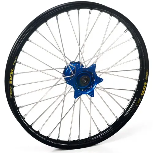 Haan Wheels, Komplett Hjul, 1,40, 19", FRAM, SVART BLÅ, Kawasaki 01-25 KX85, 97-00 KX80 Haan Wheels, Komplett Hjul, 1,40, 19", FRAM, SVART BLÅ, Kawasaki 01-25 KX85, 97-00 KX80