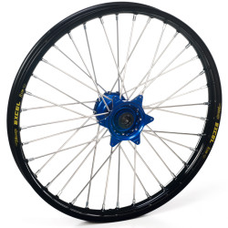 Haan Wheels, Komplett Hjul, 1,60, 21", FRAM, SVART BLÅ, Kawasaki 19-25 KX450, 24-25 KX450X, 21-25 KX250, 24-25 KX250X