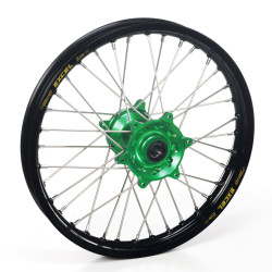 Haan Wheels, Komplett Hjul, 2,15, 19", BAK, SVART GRÖN, Kawasaki 19-25 KX450, 06-18 KX450F, 24-25 KX450X, 03-08 KX250, 19-25 KX250, 04-18 KX250F, 24-25 KX250X, 03-08 KX125