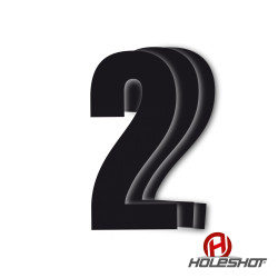 Holeshot, Siffror 10st, 11 X 5 cm, 2, SVART