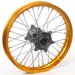Haan Wheels, Komplett Hjul, 1,60, 12", BAK, GULD GRÅ, KTM 02-15 65 SX