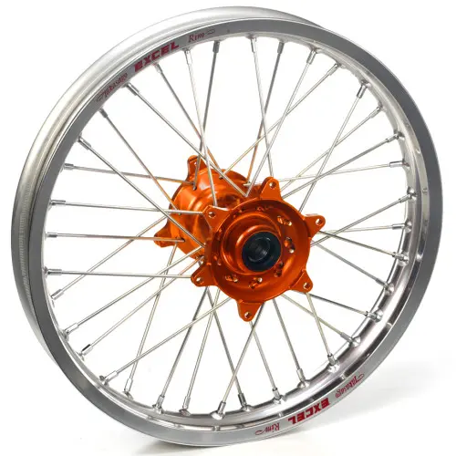 Haan Wheels, Komplett Hjul, 1,85, 16", BAK, SILVER ORANGE, KTM 21-24 85 SX, Husqvarna 21-24 TC 85, GasGas 21-24 MC 85 Haan Wheels, Komplett Hjul, 1,85, 16", BAK, SILVER ORANGE, KTM 21-24 85 SX, Husqvarna 21-24 TC 85, GasGas 21-24 MC 85