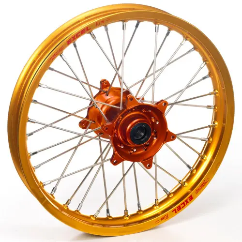 Haan Wheels, Komplett Hjul, 1,85, 16", BAK, ORANGE GULD, KTM 21-24 85 SX, Husqvarna 21-24 TC 85, GasGas 21-24 MC 85 Haan Wheels, Komplett Hjul, 1,85, 16", BAK, ORANGE GULD, KTM 21-24 85 SX, Husqvarna 21-24 TC 85, GasGas 21-24 MC 85