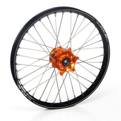 Haan Wheels, Komplett Hjul A60, 1,60, 21", FRAM, SVART ORANGE, KTM 03-15 450 EXC-F, 03-14 450 SX-F, 03-15 250 EXC/250 EXC-F, 03-14 250 SX/250 SX-F, 10-15 350 EXC-F, 10-14 350 SX-F, 03-15 125 EXC/300 EXC, 03-14 125 SX, 07-08 144 SX, 09-14 150 SX, 04-1