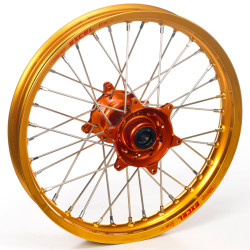 Haan Wheels, Komplett Hjul, 1,60, 21", FRAM, GULD ORANGE, KTM 03-15 450 EXC-F, 03-14 450 SX-F, 03-15 250 EXC/250 EXC-F, 03-14 250 SX/250 SX-F, 10-15 350 EXC-F, 10-14 350 SX-F, 03-15 125 EXC/300 EXC, 03-14 125 SX, 07-08 144 SX, 09-14 150 SX, 04-15 200