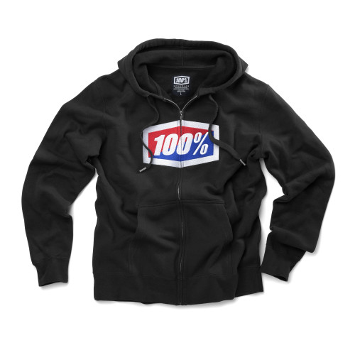 100%, OFFICIAL Zip Hooded Sweatshirt, VUXEN, M, SVART 100%, OFFICIAL Zip Hooded Sweatshirt, VUXEN, M, SVART