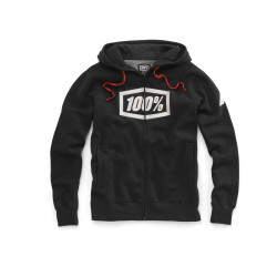 100%, SYNDICATE Zip Hooded Sweatshirt, VUXEN, L, SVART 100%, SYNDICATE Zip Hooded Sweatshirt, VUXEN, L, SVART