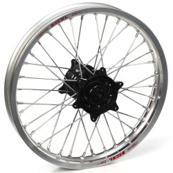 Haan Wheels, Komplett Hjul, 2,50, 18", BAK, SILVER SVART, KTM 19-23 350 EXC-F, Husqvarna 14-16 FE 450, 14-16 FE 250/TE 250, 14-16 FE 350, 14-16 TE 125/FE 501/TE 300, GasGas 21-23 EC 250/EC 250F, 21-23 EC 350F/EC 300