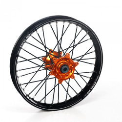 Haan Wheels, Komplett Hjul A60, 2,15, 19", BAK, SVART ORANGE, KTM 23-25 450 SX-F, 23-25 250 SX/250 SX-F, 23-25 350 SX-F, 23-25 125 SX/300 SX, 25 150 SX, Husqvarna 23-24 FC 450, 25 FC 450 /TC 150/TC 300, 23-25 FC 250/TC 250, 23-25 FC 350, 23-25 TC 125