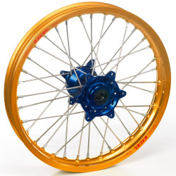 Haan Wheels, Komplett Hjul, 1,60, 21", FRAM, GULD BLÅ, Suzuki 05-25 RM-Z450, 07-25 RM-Z250