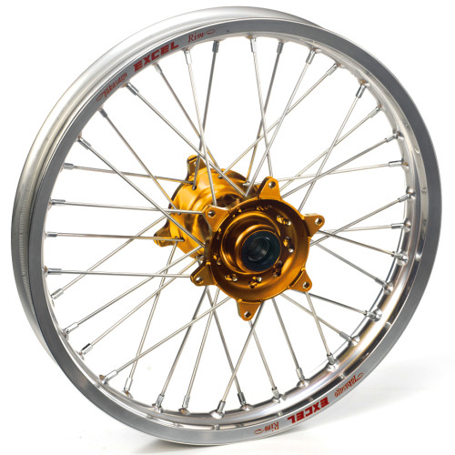 Haan Wheels, Komplett Hjul, 1,85, 19", BAK, SILVER GULD, Suzuki 99-10 RM250, 99-10 RM125 Haan Wheels, Komplett Hjul, 1,85, 19", BAK, SILVER GULD, Suzuki 99-10 RM250, 99-10 RM125
