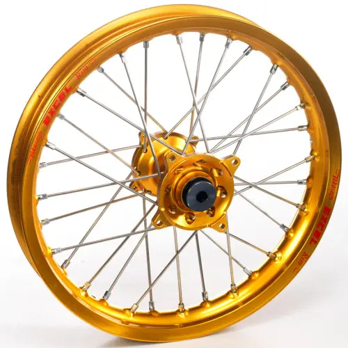 Haan Wheels, Komplett Hjul SM, 4,50, 17", BAK, GULD, Suzuki 05-22 RM-Z450, 07-22 RM-Z250 Haan Wheels, Komplett Hjul SM, 4,50, 17", BAK, GULD, Suzuki 05-22 RM-Z450, 07-22 RM-Z250