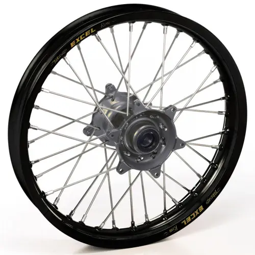 Haan Wheels, Komplett Hjul SM, 5,00, 17", BAK, SVART GRÅ, Suzuki 05-25 RM-Z450, 07-25 RM-Z250 Haan Wheels, Komplett Hjul SM, 5,00, 17", BAK, SVART GRÅ, Suzuki 05-25 RM-Z450, 07-25 RM-Z250