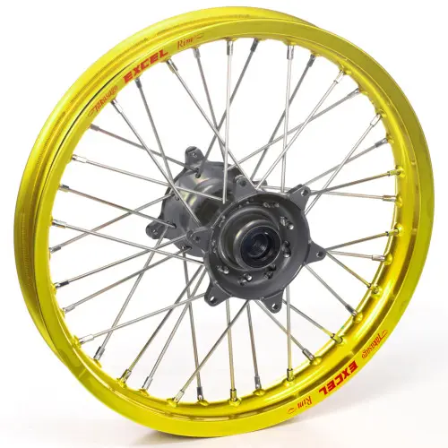 Haan Wheels, Komplett Hjul, 1,85, 19", BAK, GUL GRÅ, Suzuki 05-22 RM-Z450, 07-22 RM-Z250 Haan Wheels, Komplett Hjul, 1,85, 19", BAK, GUL GRÅ, Suzuki 05-22 RM-Z450, 07-22 RM-Z250
