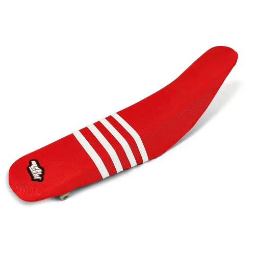 Moto Seat, Sadelöverdrag Stripes, VIT RÖD, Honda 17-20 CRF450R, 18-19 CRF450RX, 17 CRF-RX 450, 18-21 CRF250R, 19 CRF250X Moto Seat, Sadelöverdrag Stripes, VIT RÖD, Honda 17-20 CRF450R, 18-19 CRF450RX, 17 CRF-RX 450, 18-21 CRF250R, 19 CRF250X