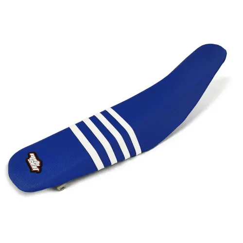 Moto Seat, Sadelöverdrag Stripes, VIT BLÅ, Yamaha 02-21 YZ85 Moto Seat, Sadelöverdrag Stripes, VIT BLÅ, Yamaha 02-21 YZ85