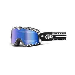 100%, BARSTOW Goggle Death Spray - Mirror Blue Lens, VUXEN 100%, BARSTOW Goggle Death Spray - Mirror Blue Lens, VUXEN