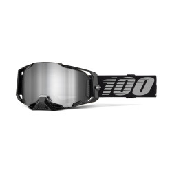 100%, ARMEGA Goggle Black - Silver Flash Mirror Lens, VUXEN 100%, ARMEGA Goggle Black - Silver Flash Mirror Lens, VUXEN