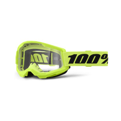 100%, STRATA 2 JUNIOR Glasögon Neon Yellow - Clear Lens, BARN 100%, STRATA 2 JUNIOR Glasögon Neon Yellow - Clear Lens, BARN